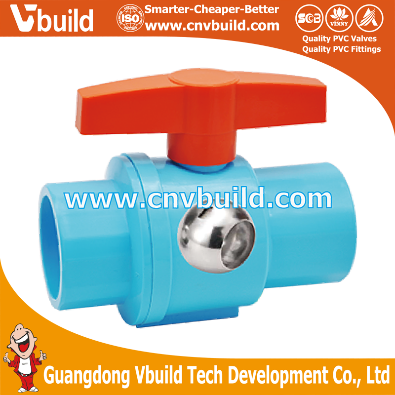 NB01C-TWO PIECES BALL VALVE (PVC)
