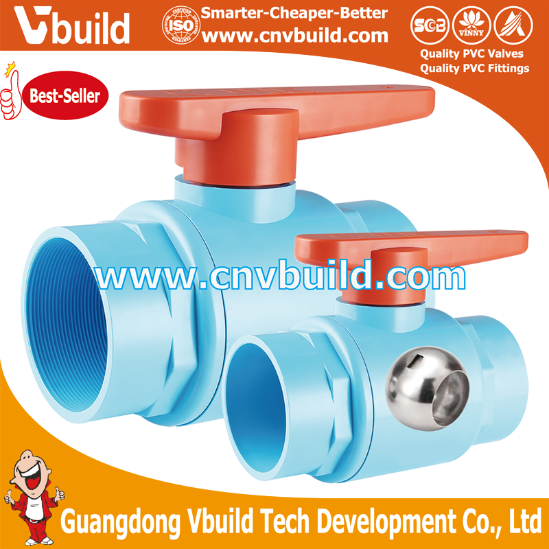 NB01C-TWO PIECES BALL VALVE (PVC)