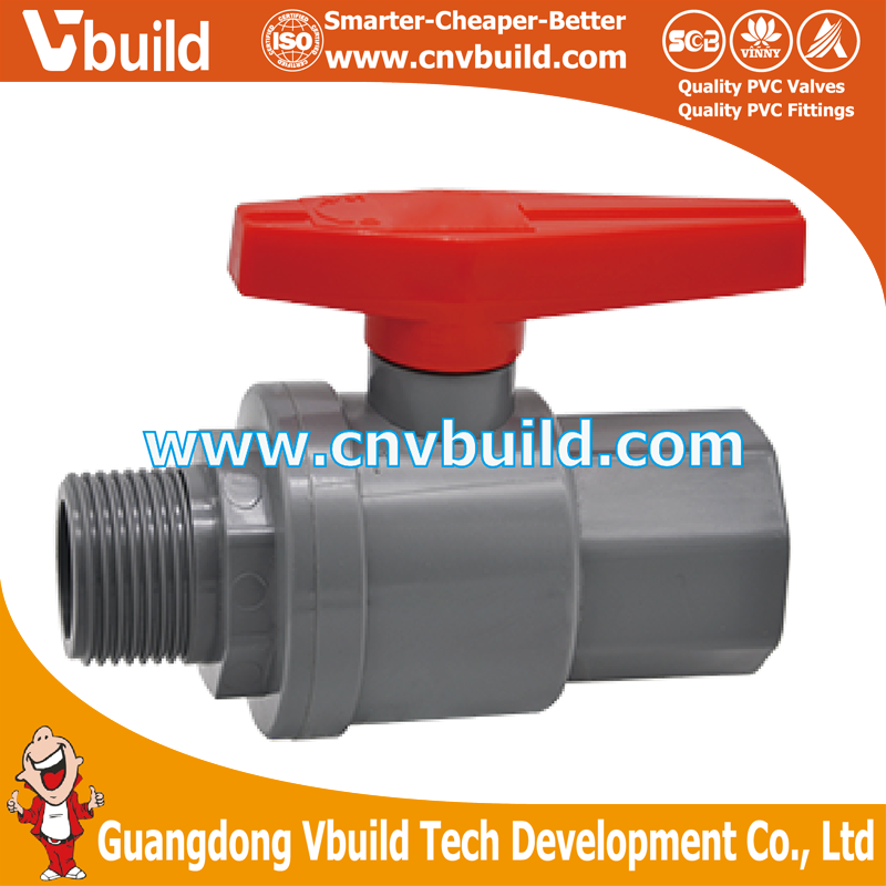 NB01B-TWO PIECES BALL VALVE (PVC)