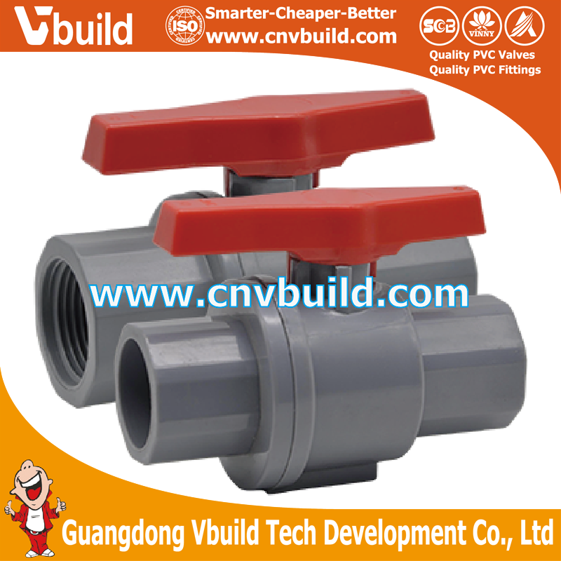 NB01B-TWO PIECES BALL VALVE (PVC)