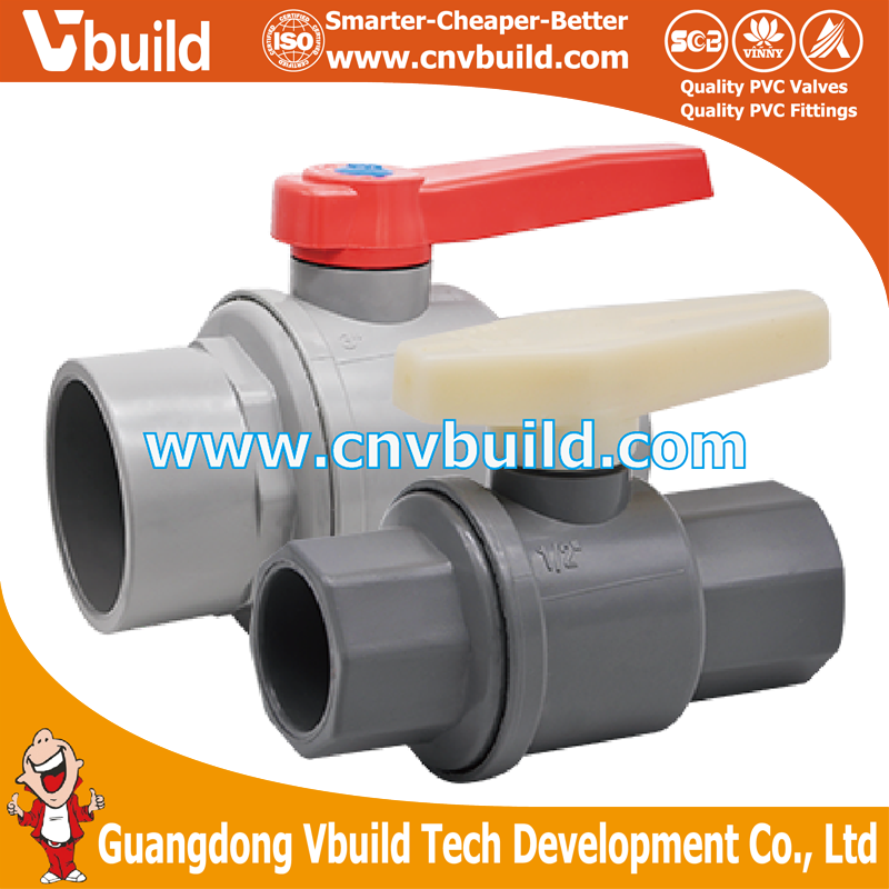 NB01B-TWO PIECES BALL VALVE (PVC)
