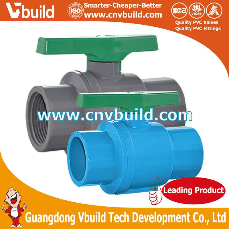 NB01A-TWO PIECES BALL VALVE (PVC)