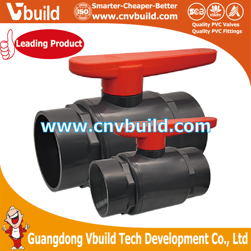 NB01A-TWO PIECES BALL VALVE (PVC)
