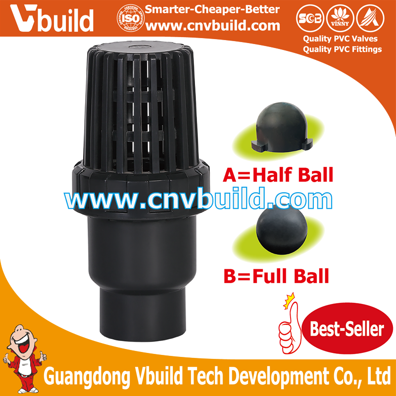 VE08：BALL TYPE FOOT VALVE(PVC)