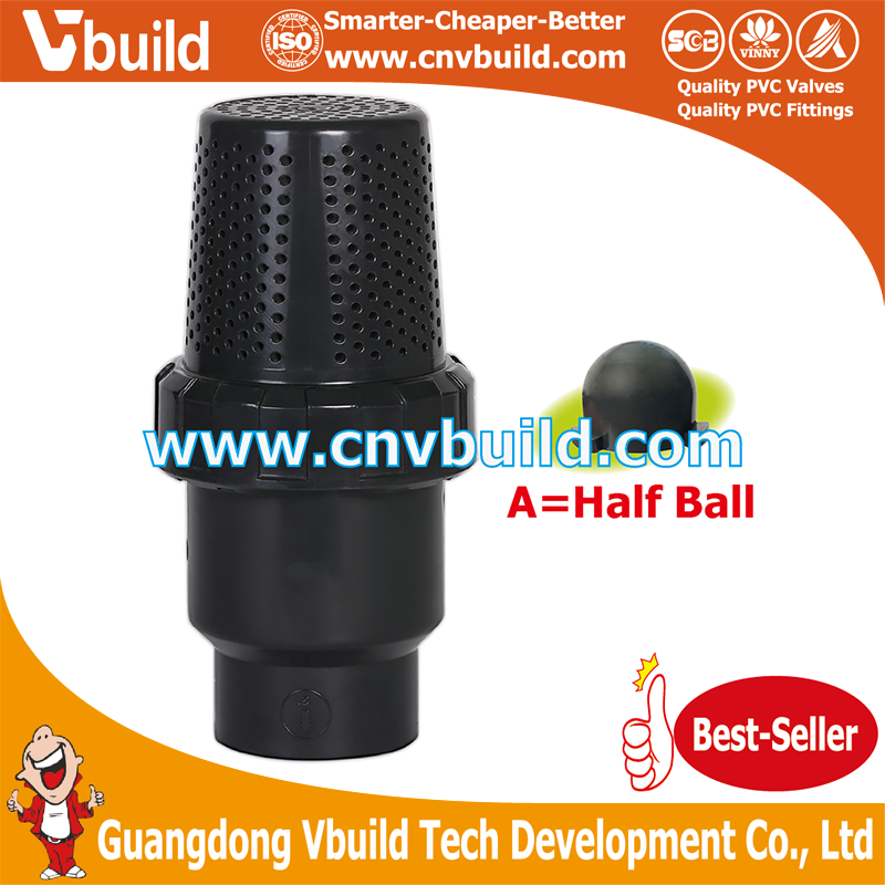 VE09：BALL TYPE FOOT VALVE(PVC)