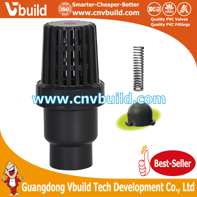 VE11：SPRING & BALL TYPE FOOT VALVE(PVC)