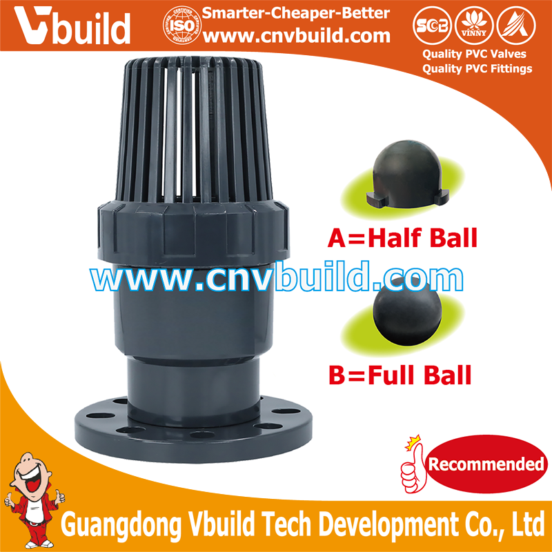 VE12：FLANGED & BALL TYPE FOOT VALVE(PVC)
