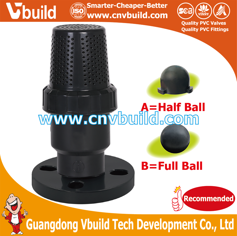 VE13：FLANGED & BALL TYPE FOOT VALVE(PVC)