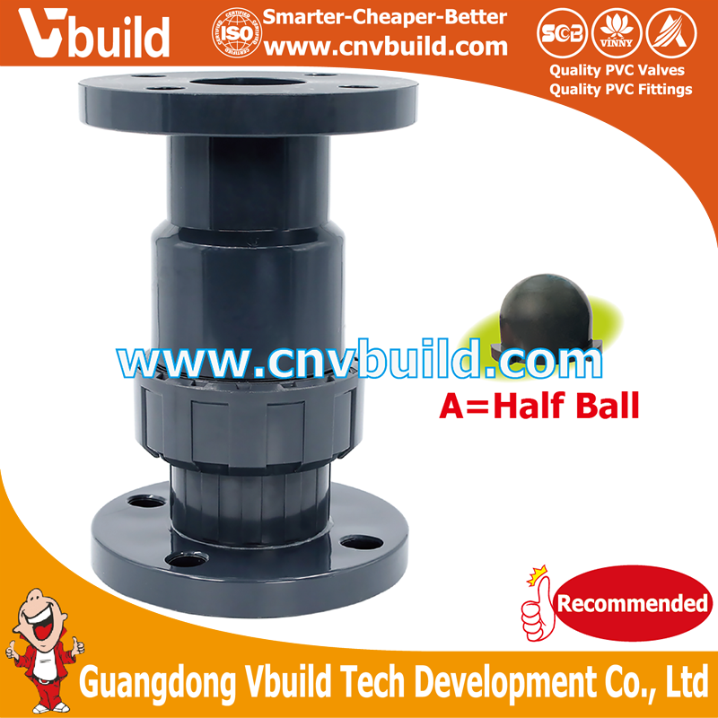 VF07：FLANGED SINGLE UNION BALL TYPE CHECK VALVE