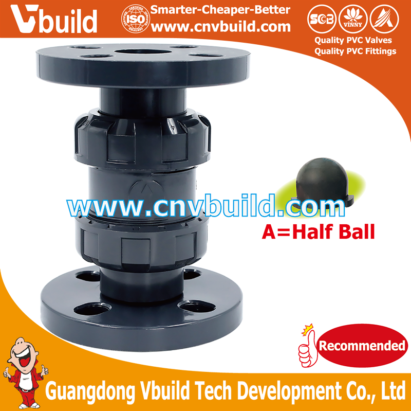 VF08：FLANGED DOUBLE UNION BALL TYPE CHECK VALVE