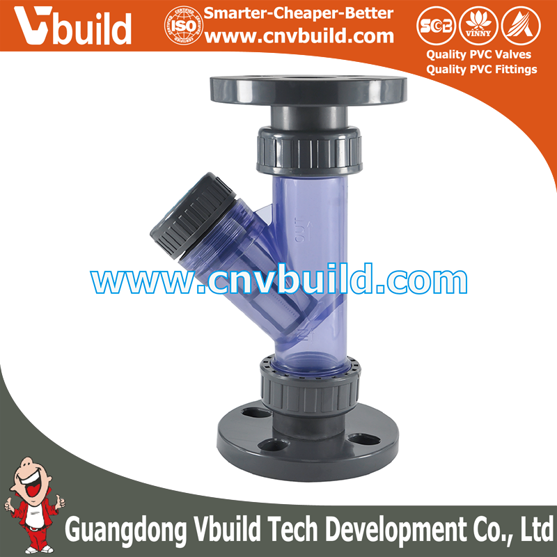 NA04: FLANGED Y-STRAINER  (DIN UPVC TRANSPARENT PIPES & FITTINGS)