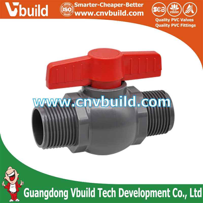 TF29： MALE BALL VALVE (PVC THAI STANDARD VALVE)