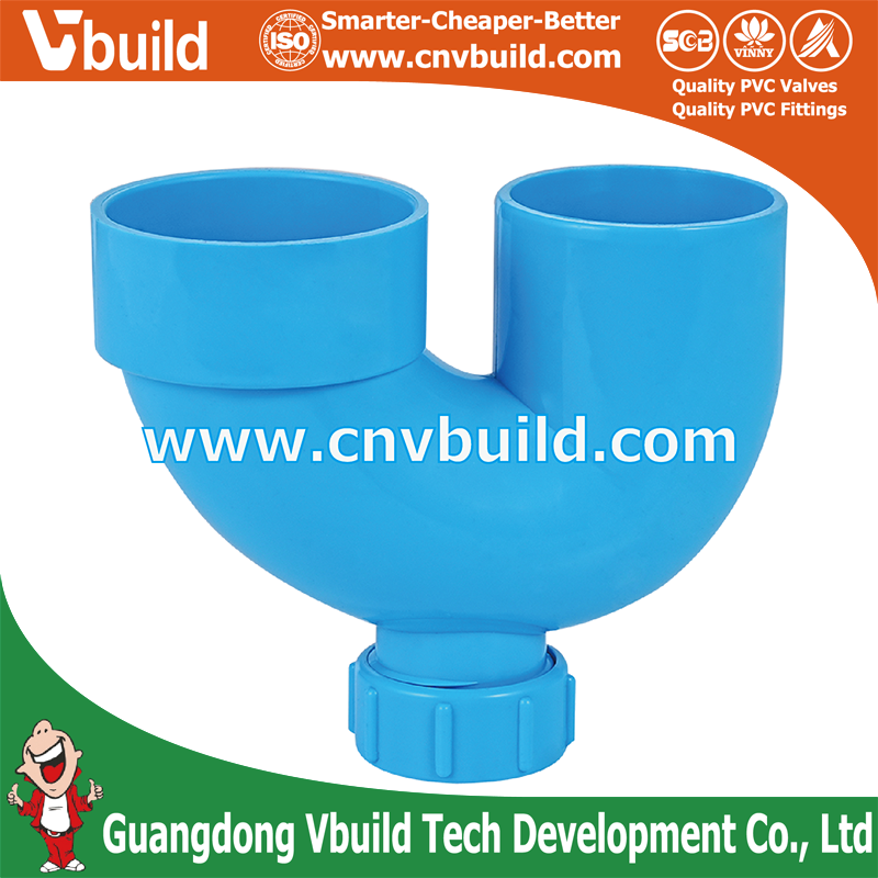 DF11： PVC U－Trap(C/O)-B  (THAI Standard Drainage Fittings)