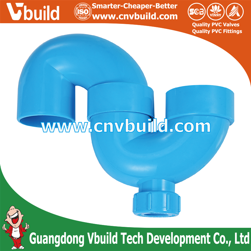 DF15：PVC S-Trap(C/O)-B  (THAI Standard Drainage Fittings)