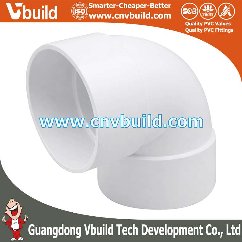 DW02：Elbow 90°-DR (PVC ASTM DWV FITTINGS)