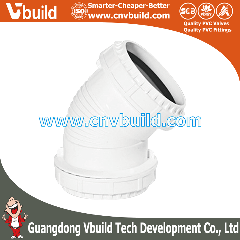 XY02：Elbow 45°  (PVC MUTE DRAINAGE FITTINGS)
