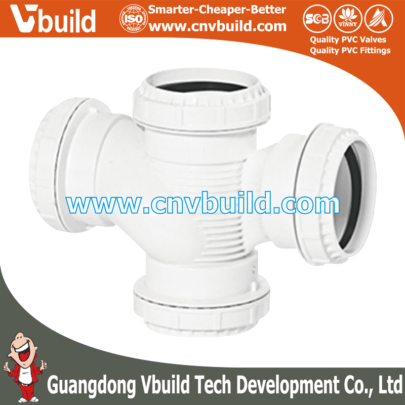 XY10：Cross (PVC MUTE DRAINAGE FITTINGS)