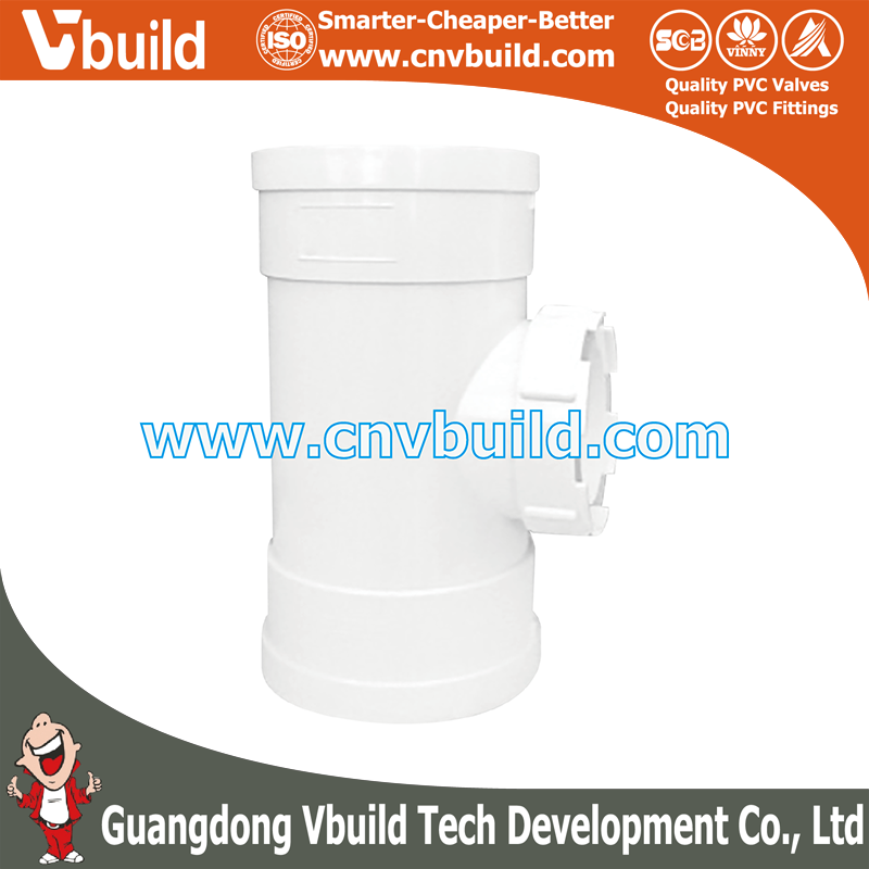 PS09：TEE-TRAP(C/O)-DR (PVC DIN DRAINAGE FITTINGS)