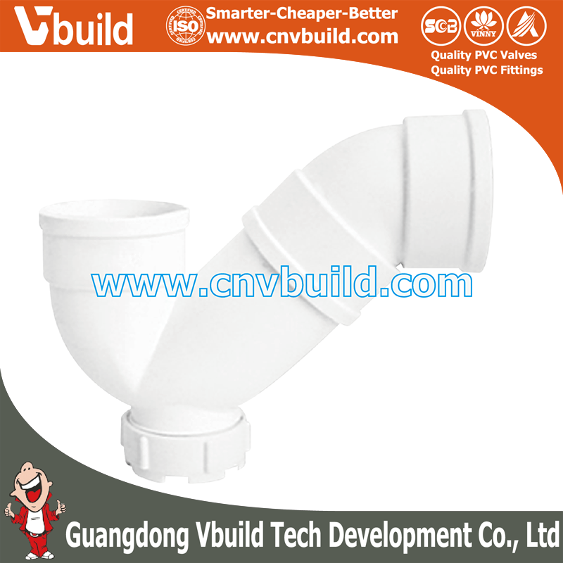 PS13：P-Trap(C/O)-DR  (PVC DIN DRAINAGE FITTINGS)