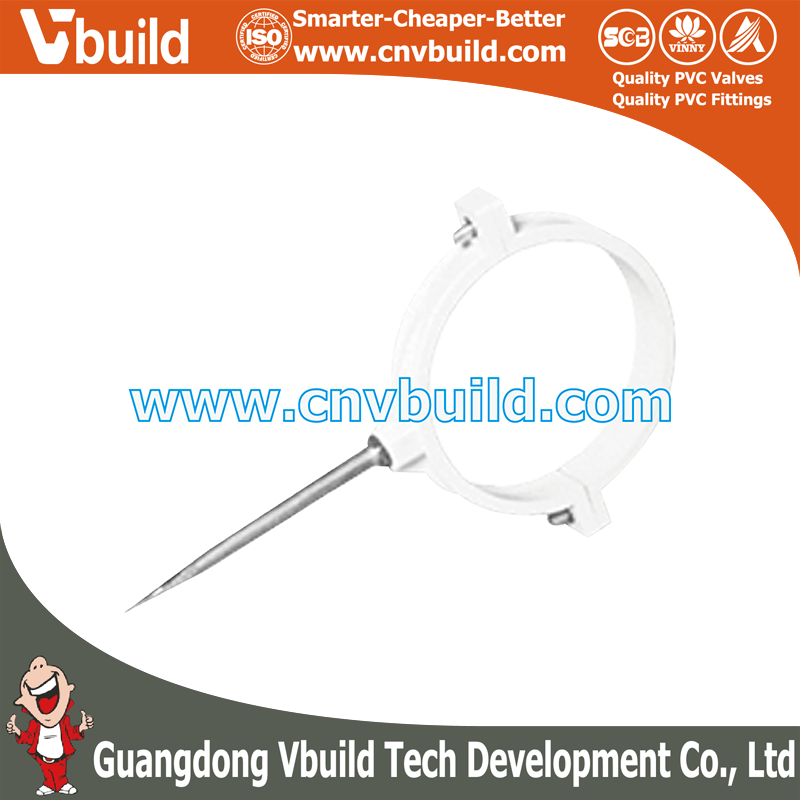 PS23：PIPE CLIP II (Without Nail)-DR (PVC DIN DRAINAGE FITTINGS)