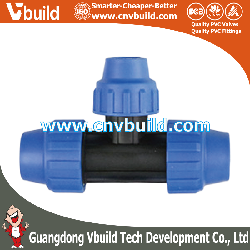 PP22: REDUCING TEE（DIN PP COMPRESSION FITTINGS）