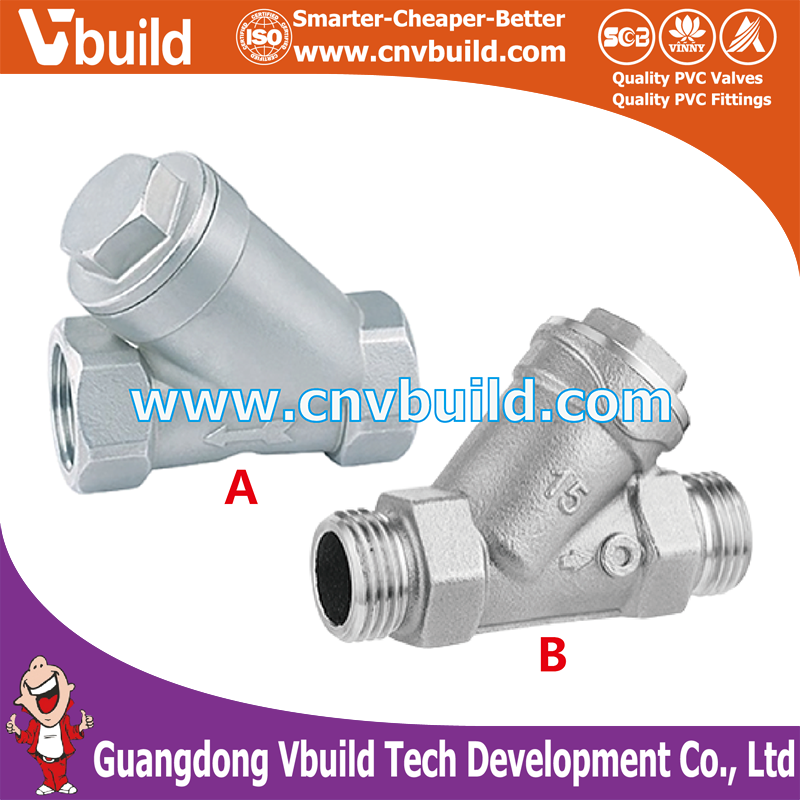 ST16: STAINLESS STEEL  Double Internal and External Thread Filter Valve