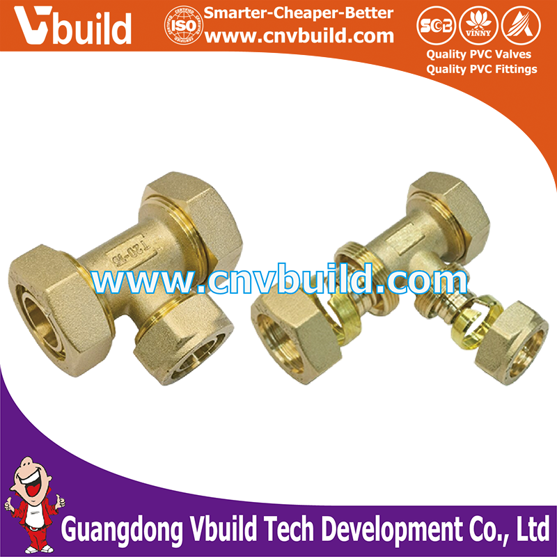 BBT30:  PEX Pipe Brass Socket Tee