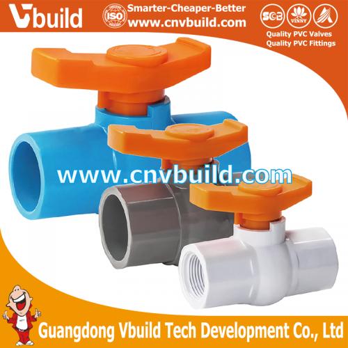 VB02：DCTAGONAL BALL VALVE (PVC)