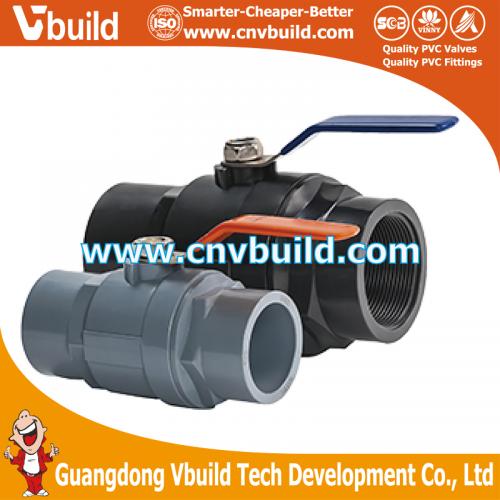 NC02-TWO PIECES BALL VALVE (PVC)