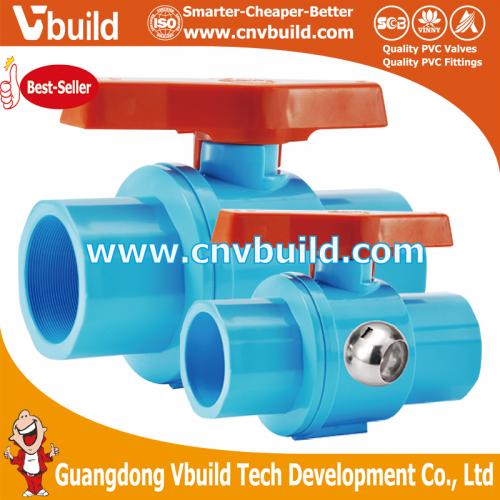 NB01C-TWO PIECES BALL VALVE (PVC)
