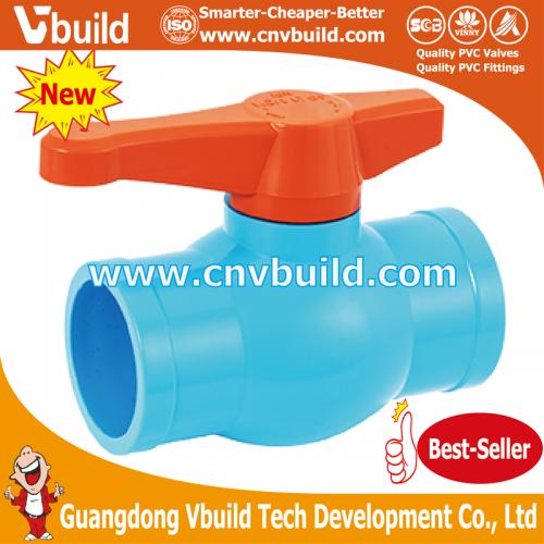 New & Hot : NA01B-SPIGOT BALL VALVE (PVC)