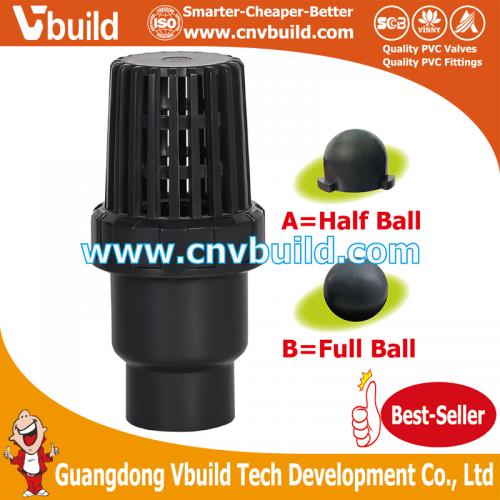 VE08：BALL TYPE FOOT VALVE(PVC)