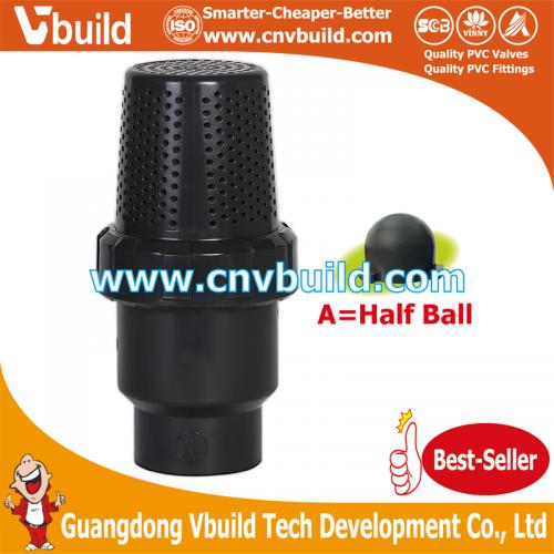 VE09：BALL TYPE FOOT VALVE(PVC)