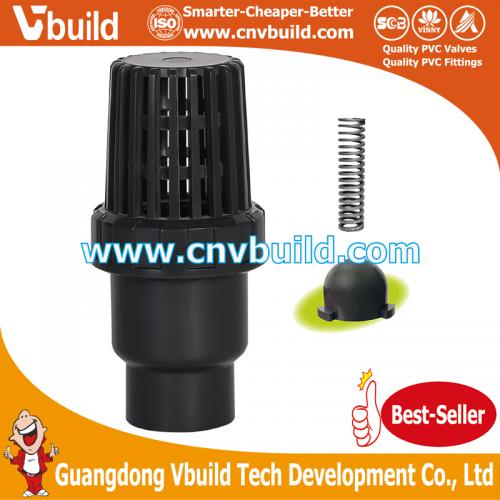 VE11：SPRING & BALL TYPE FOOT VALVE(PVC)