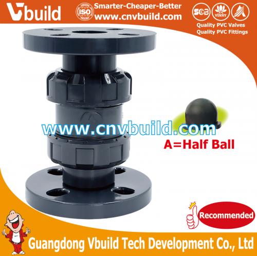 VF08：FLANGED DOUBLE UNION BALL TYPE CHECK VALVE