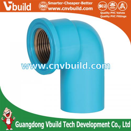 TF14：BRASS FAUCET ELBOW 90° (PVC THAI STANDARD FITTINGS)
