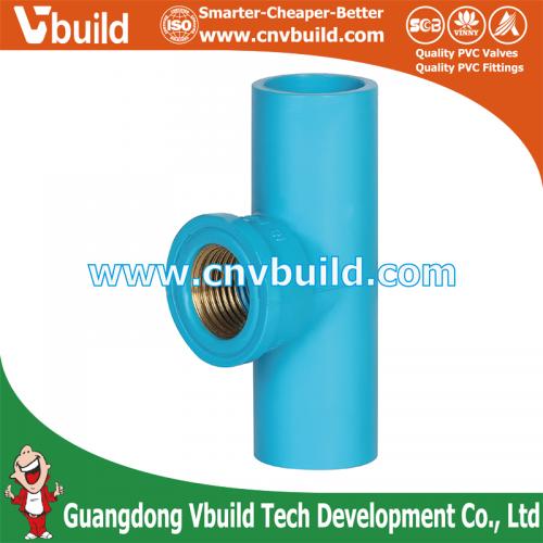 TF15：BRASS FAUCET TEE (PVC THAI STANDARD FITTINGS)