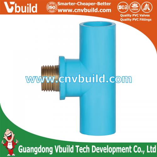 TF33： BRASS VALVE TEE (PVC THAI STANDARD FITTINGS)
