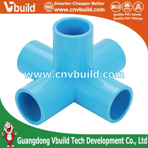 TF38：5-WAY 90° SIDE TEE  (PVC THAI STANDARD FITTINGS)