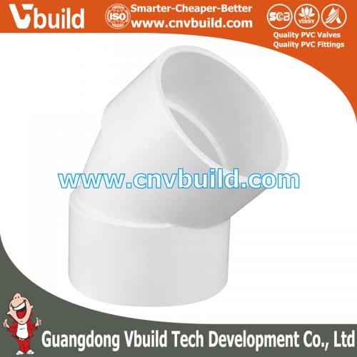 DW04：Elbow 45°-DR (PVC ASTM DWV FITTINGS)
