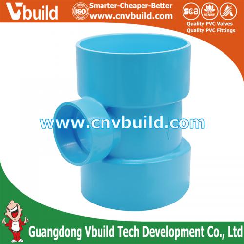 DF22：PVC Reducing Tee-DR B  (THAI Standard Drainage Fittings)