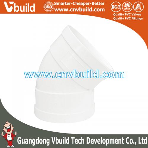 PS04：ELBOW 45°-DR (PVC DIN DRAINAGE FITTINGS)