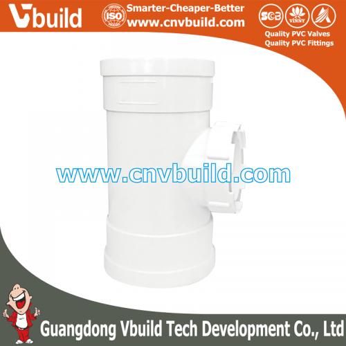 PS09：TEE-TRAP(C/O)-DR (PVC DIN DRAINAGE FITTINGS)