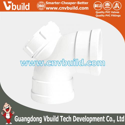 PS11：ELBOW 90°-TRAP(C/O)-DR  (PVC DIN DRAINAGE FITTINGS)