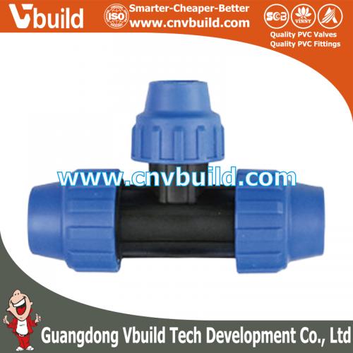 PP22: REDUCING TEE（DIN PP COMPRESSION FITTINGS）