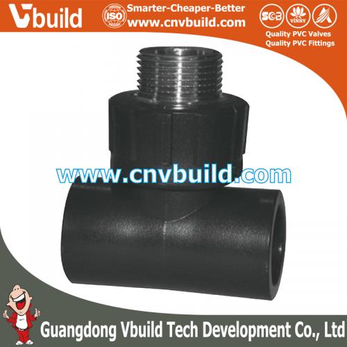 PEF09: COPPER MALE TEE（PE DIN PIPES & FITTINGS）