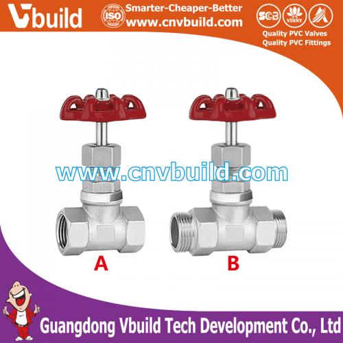 ST12: STAINLESS STEEL Double Internal / External Thread Stop Valve