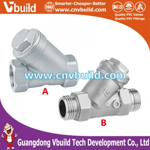 ST16: STAINLESS STEEL  Double Internal and External Thread Filter Valve